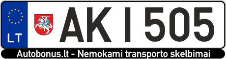 Valstybinis numeris: AKI505