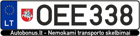 Valstybinis numeris: OEE338