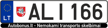Valstybinis numeris ALI166