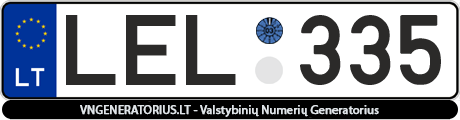 Valstybinis numeris: LEL335