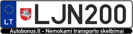 Valstybinis numeris LJN200