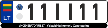 Valstybinis numeris 11II11
