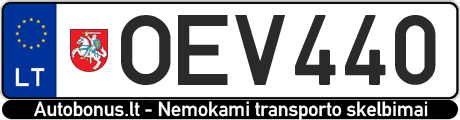 Valstybinis numeris: OEV440