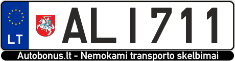 Valstybinis numeris ALI711