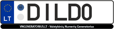 Valstybinis numeris: DILD0